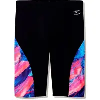 Speedo Male Spliced Printed Jammer Pantaloncino da bagno Uomo (3, nero)
