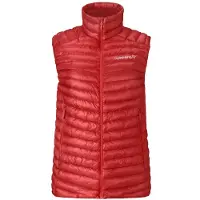 Norrøna Women's Trollveggen Superlight Down800 Vest Gilet in piumino Donna (XS, rosso)