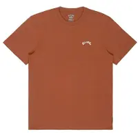 Billabong Arch Crew S/S T-shirt Uomo (S, marrone)