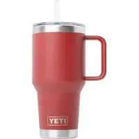 Yeti Rambler Straw Mug 35oz Straw Lid, Stag Red, tazza termica con coperchio e cannuccia, 1l