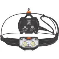 Petzl - Torcia frontale da running ricaricabile - Nao LT Orange - Nero