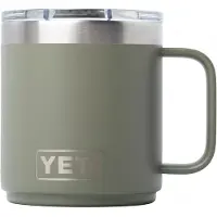 Yeti Rambler Stackable Mug 2.0 10oz Mag Slider Lid, Pampa Green, tazza impilabile con coperchio, 295 ml