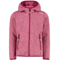 CMP Girl's Jacket Fix Hood Jacquard Knitted 3H19825 Giacca in pile Bambini (128, fuchsia)