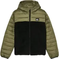 Quiksilver - Veste chaude et réversible - Scaly Reversible Youth Insulator Jacket Grape Leaf in Nylon - Taglia 14a - Kaki