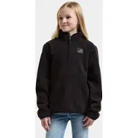Didriksons Kid's Rubi Half-Zip Pullover in pile Bambini (140, nero)
