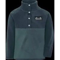 Didriksons Kid's Monte Half Button Pullover in pile Bambini (140, blu)