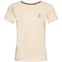 Chillaz Women's Valencia Tea Up T-shirt Donna (40, beige)