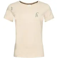 Chillaz Women's Valencia Tea Up T-shirt Donna (42, beige)