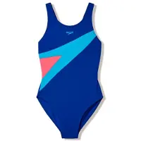 Speedo Kid's Hyperboom Butterfly Back Swimsuit Costume intero Bambini (140, blu)