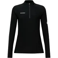 Mammut Women's Tree Wool Thermal FL Half Zip Longsleeve Maglia funzionale Donna (XS, nero)