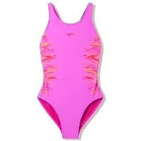 Speedo Kid's Placmement Muscleback Costume intero Bambini (152, lilla)
