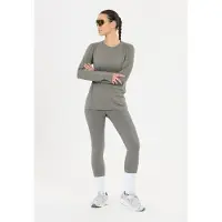 Endurance Women's Alvaly Melange L/S Tee Maglia funzionale Donna (34, grigio)