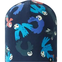 Reima Kid's Tanssi Beanie Print Berretto Bambini (48-50 cm, blu)