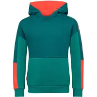 TROLLKIDS Kid's Rondane Sweater Felpa con cappuccio Bambini (152, turchese)