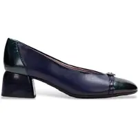 Hispanitas per donna. BHI264922 Scarpe in pelle Varsovia blu navy (41), 1 a 3 cm, Fibbia, Casual