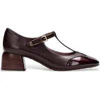 Hispanitas per donna. BHI265094 Scarpe in pelle Varsavia bordeaux (39), 1 a 3 cm, Fibbia, Casual, Granata
