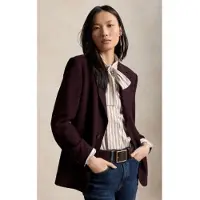 Ralph Lauren per donna. 211B17223001 Giacca in crêpe di lana color lilla (42), Casual, Classico