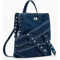 Desigual , Zainetto denim mini, Donna, Cotone, Blu, U