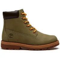 Timberland unisex per bambino. TB0A6BKTEP01 Stivali in pelle Courma Kid verdi (28), Basso, Nubuck, Cerniera, Verde, All'aperto, moda per bam