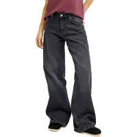 Roxy - Jean ample en coton - Surf Crush Loose Denim Jean Midnight Vintage per Donne in Cotone - Taglia S - Nero