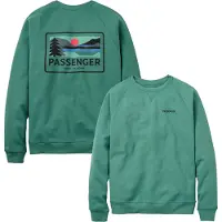 Passenger - Felpa con cappuccio casual - Roamer Organic Cotton Sweatshirt Deep Ocean per Uomo in Cotone - Taglia M - Verde