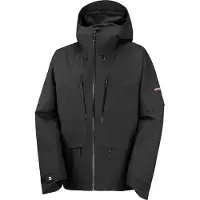 Salomon - Giacca da sci impermeabile e traspirante - Venom FZ Jkt Deep Black in Pelle - Taglia M - Nero