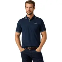 Hackett London per uomo. HM5600231 Polo Micro Tip blu marino (XL), Casual, Cotone, Manica corta, Navy