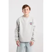 America Today Selo Jr Light Grey Melange Taglia: 134/140 | Camicie Outlet | Unisex | Grigio