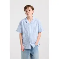 America Today Istan Jr White/blue Taglia: 170/176 | Camicie Outlet | Unisex | Bianco