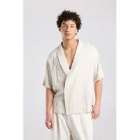 America Today Isko White/grey Taglia: L | Camicie Casual Outlet | Uomo | Bianco