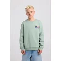 America Today Sheldon Crew Jr Sea Green Taglia: 158/164 | Maglioni Outlet | Unisex | Ciano