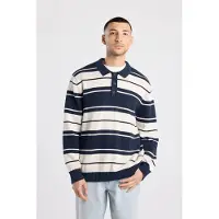 America Today Kelvin Polo Navy/white Taglia: XL | Maglie a manica lunga Outlet | Uomo | Blu