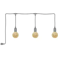 Osram Ghirlanda luminosa ENDURA DECOR, grigia, 7 m, a 3 luci, IP44