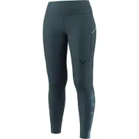 Dynafit Women's Trail Reflective Tights Leggings da running Donna (L, blu)