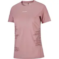 Salomon - T-shirt ultraleggero e termoregolante - Sense Aero SS Tee GFX W Antler Chocolate Fondant per Donne - Taglia XS - Rosa