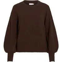 Vila Vimalu Scollo Rotondo Pullover A Maglia