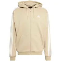 Adidas Essentials 3-Stripes French Terry Full-Zip Hoodie Felpa con cappuccio Uomo (XL, beige)