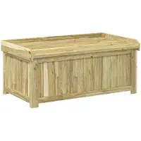 vidaXL Contenitore per cuscini da esterno, legno di pino impregnato, 104 x 60 x 47 cm