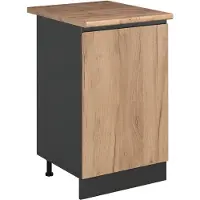 Vicco Mobiletto base cucina R-Line Rovere dorato/Antracite 50 cm piano di lavoro Rovere dorato, Model 70205