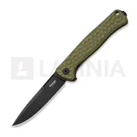 Lionsteel Coltello pieghevole Emmet - MagnaCut B/W - Solid Alu, verde