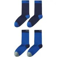 Reima Kid's Parit Socks Calze merino Bambini (19-21, blu)