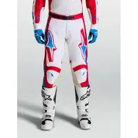 Alpinestars Pantaloni Racer Hunt 2027 White Fire Red Ucla Blue, Taglia: 42