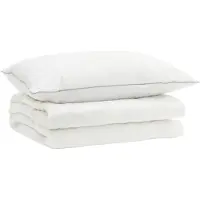 vidaXL Set di lenzuola in piumino d'oca 90%, modello FULDA, 2 pezzi, 152 x 203 cm, ideale per l'estate