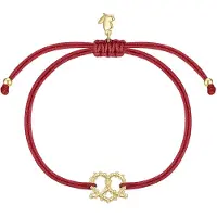 Glanzstücke Braccialetto giallo oro / rosso