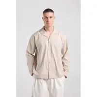 America Today Henry Beige Taglia: L | Maglie a manica lunga Outlet | Uomo | Marrone