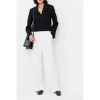 French Connection Morgan Tailored Cropped Blazer Black Winter White Taglia: 16 | Blazers Outlet | Donna | Nero