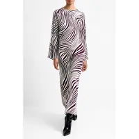 French Connection Ziggy Lara Viscose Dress Bordeaux Red/porcela Bordeaux Red/p Taglia: 10 | Maxi abiti Outlet | Donna | Rosso