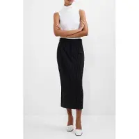 French Connection Morgan Tailored Midi Skirt Black Winter White Black Winter W Taglia: 18 | Minigonne Outlet | Donna | Nero
