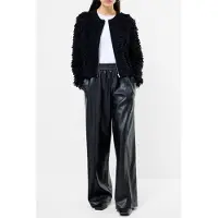 French Connection Mali Looped Fringe Knit Jacket Black Black Taglia: XL | Bomber Outlet | Donna | Nero
