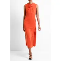 French Connection Samira Twist Midaxi Dress Flame Orange Taglia: M | Maxi abiti Outlet | Donna | Arancione